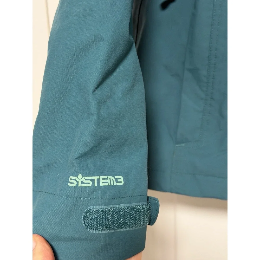 Eastern Mountain Sports, Women's 2 In 1‎ Teal Ski Jacket/Parka, Size Medium